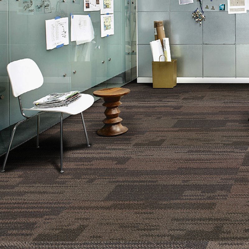 50*50cm Fireproof carpet  jacquard with PVC backing solution dyed office commercial tile carpet-116