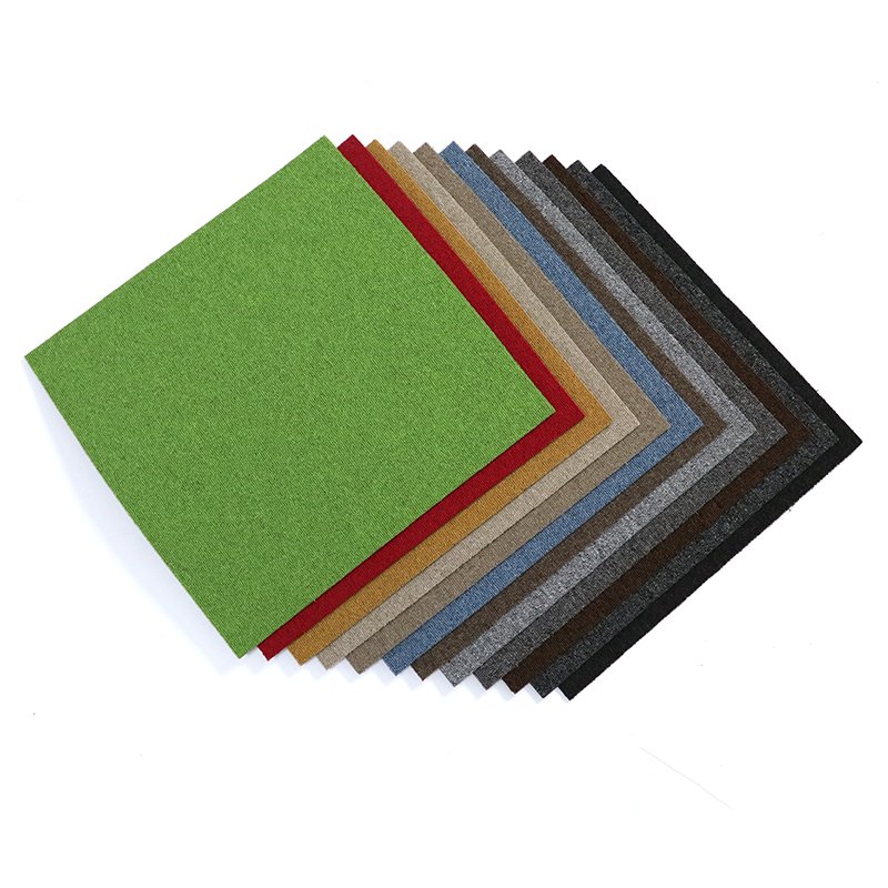 Removable interlocking rubber backing commercial hotel office  nylon carpet tiles 50x50-104