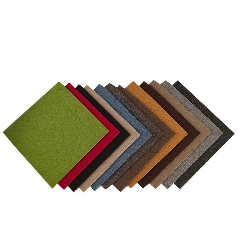 Removable interlocking rubber backing commercial hotel office  nylon carpet tiles 50x50-108