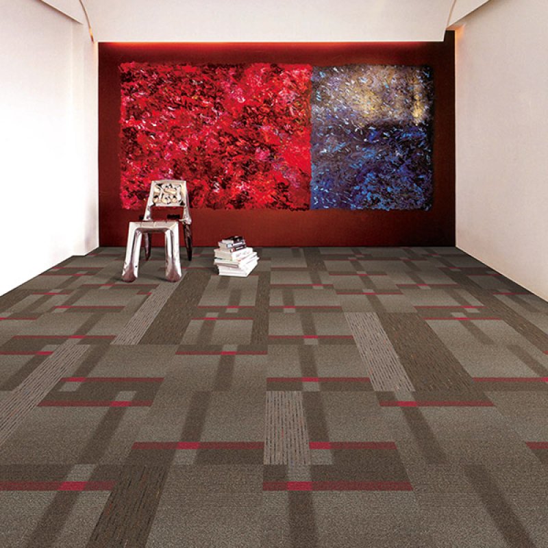 Commercial hotel  nylon PVC backing modular office floor carpet tiles-171