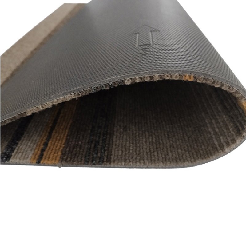 High quality fireproof PVC backing commercial office floor woolen gray carpet tiles 50X50-155