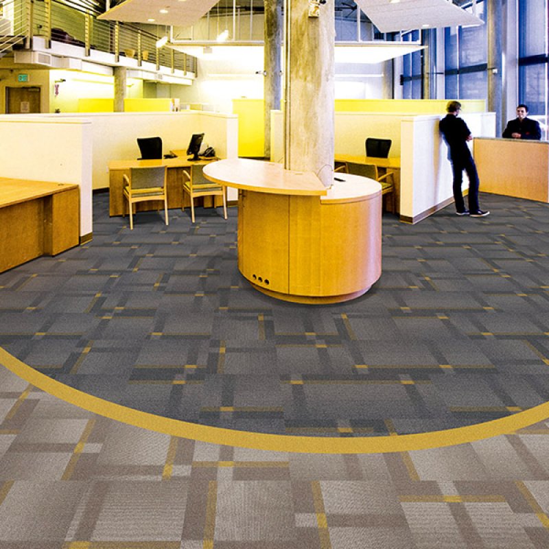 Commercial hotel  nylon PVC backing modular office floor carpet tiles-173