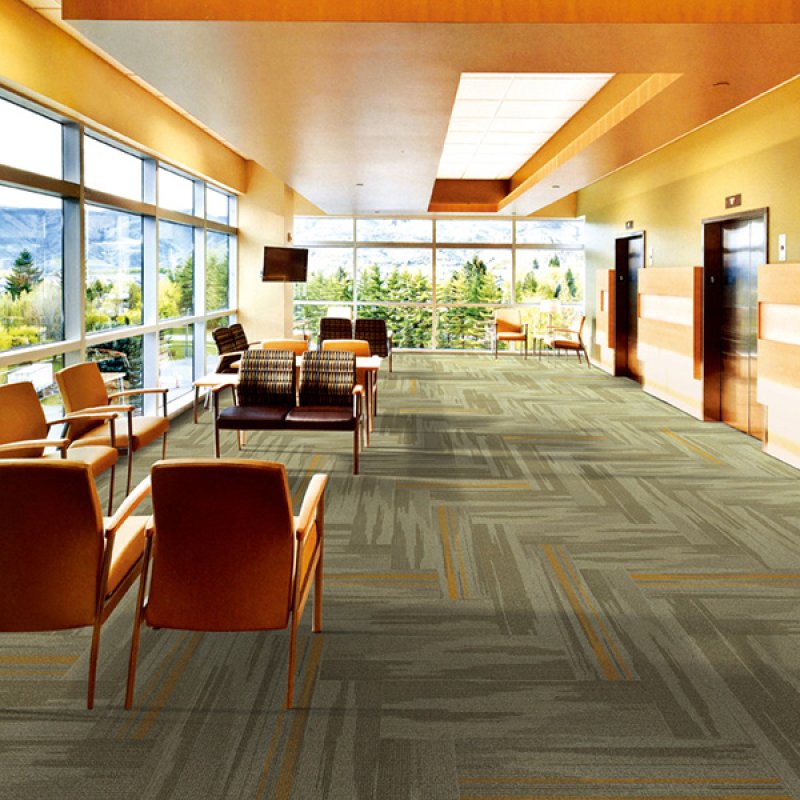 Commercial 25x100cm carpet tiles modern soundproof tufted floor carpet tiles-178