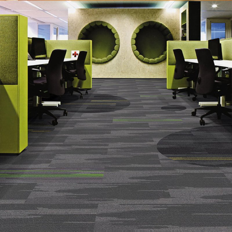 Commercial 25x100cm carpet tiles modern soundproof tufted floor carpet tiles-181