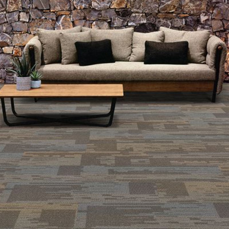 50*50cm Fireproof carpet  jacquard with PVC backing solution dyed office commercial tile carpet-120