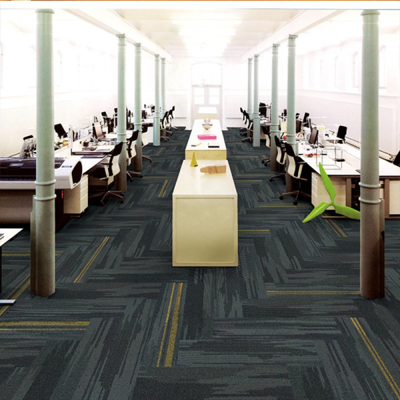 Commercial 25x100cm carpet tiles modern soundproof tufted floor carpet tiles-180