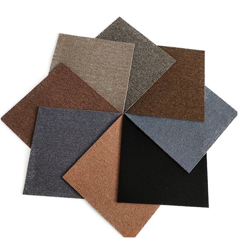 Comercial use carpet tiles 50x50 PVC backing fireproof office carpet tiles-741