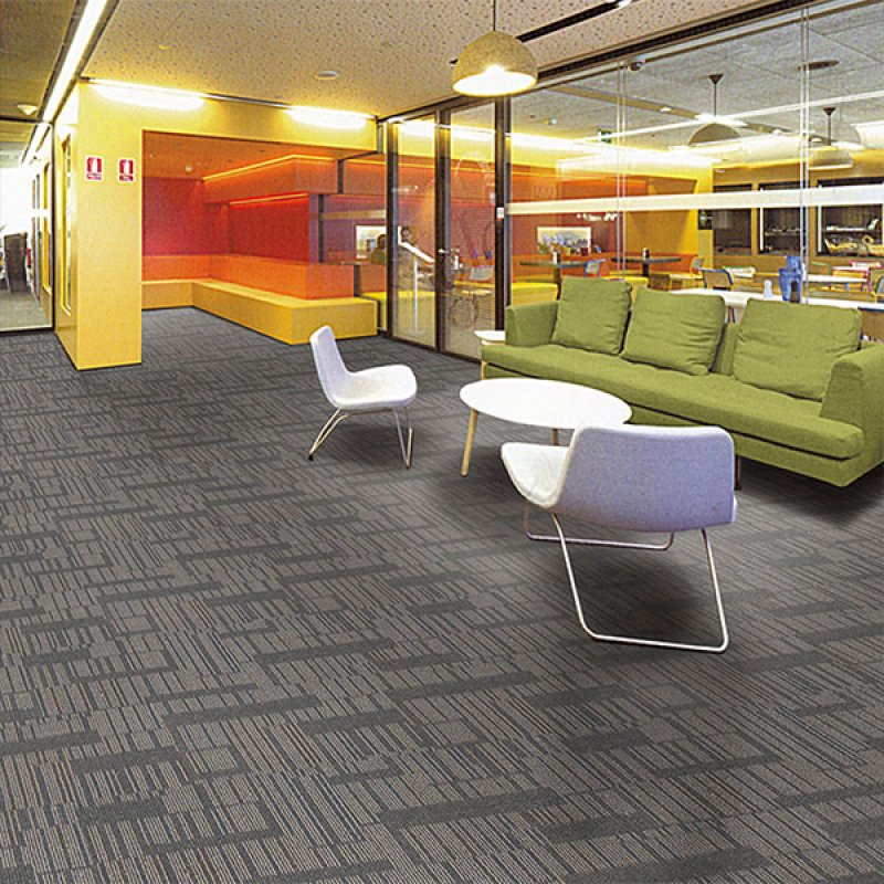 100% nylon tile carpet China new modern brown loop pile square commercial office carpet tiles-688