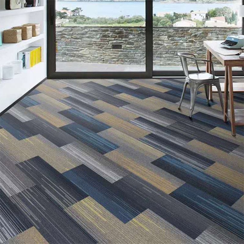 Soundproof nylon PVC backing bedroom living room floor decoration commercial office carpet tiles 50*50cm-701