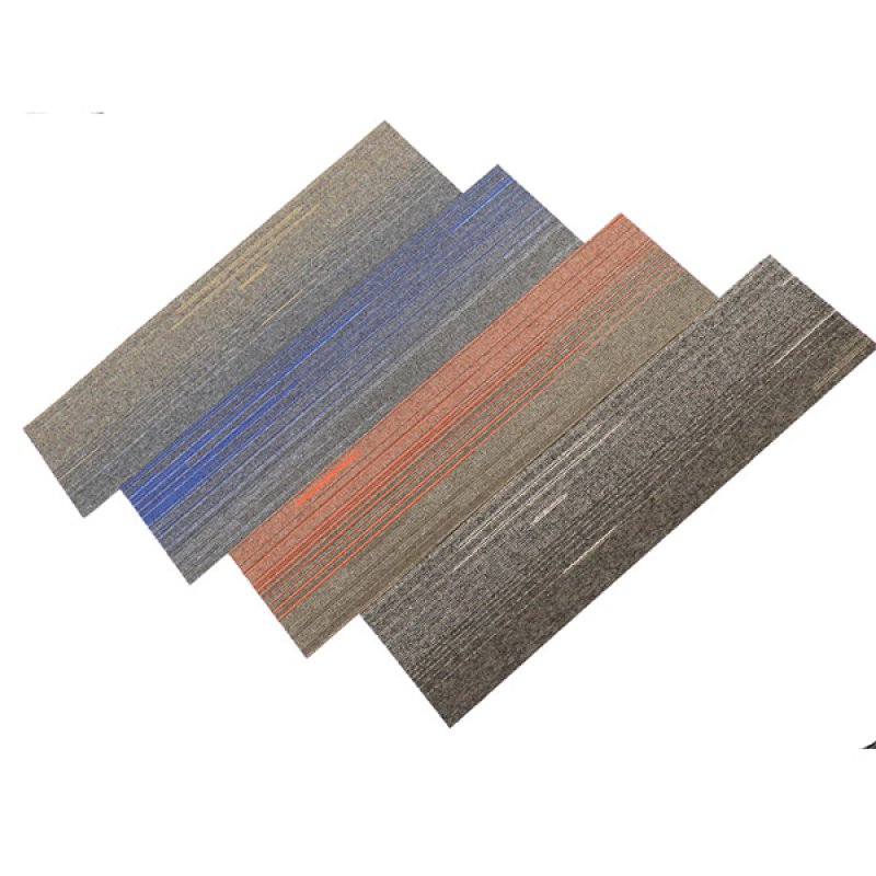 Soundproof nylon PVC backing bedroom living room floor decoration commercial office carpet tiles 50*50cm-704