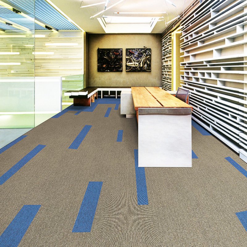 Comercial use carpet tiles 50x50 PVC backing fireproof office carpet tiles-738