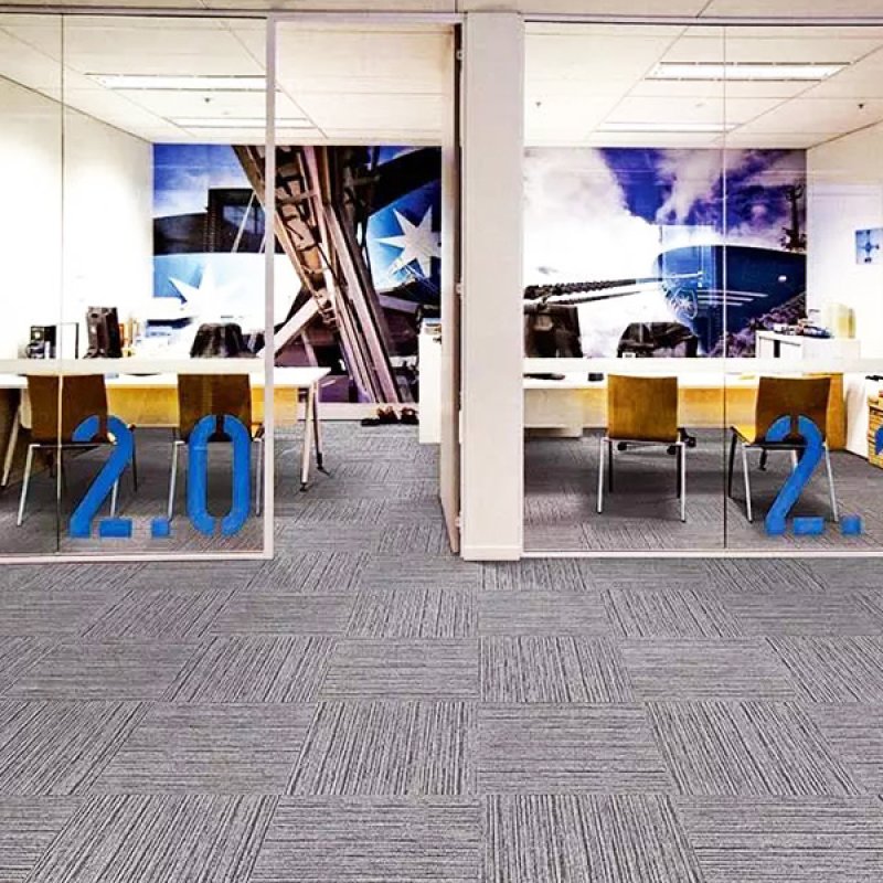 Commercial office waterproof nylon fireproof PVC backing removable carpet tiles 50x50cm-614