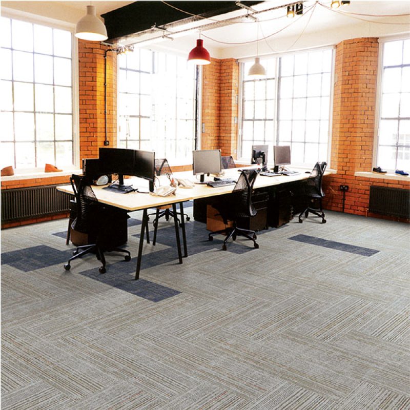 Non woven backing decorative modular commercial office carpet tiles 33.3x100cm-598