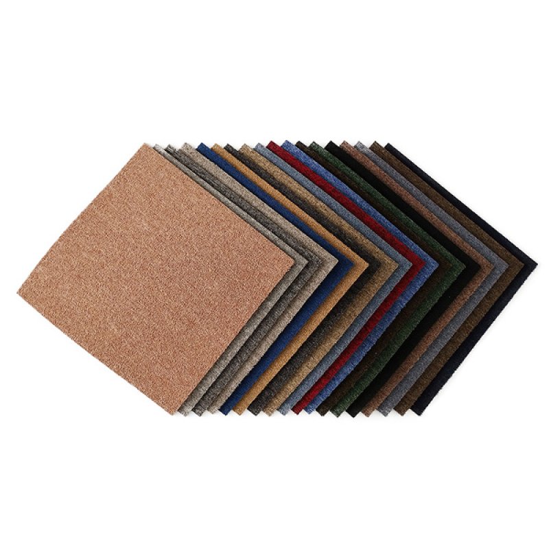 Comercial use carpet tiles 50x50 PVC backing fireproof office carpet tiles-742