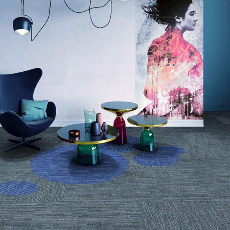 Modern jacquard carpet tiles living room rug  shandong square 50 x 50 carpet tiles-1057