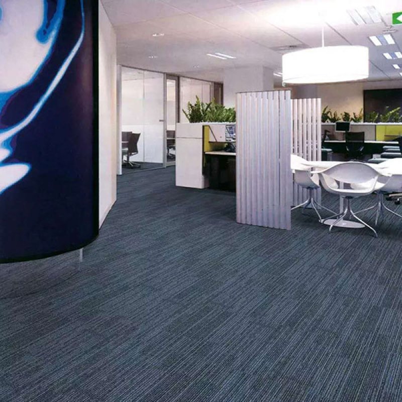 Removable fire retardant commercial PP bitumen or PVC office carpet tiles 50x50cm-1114