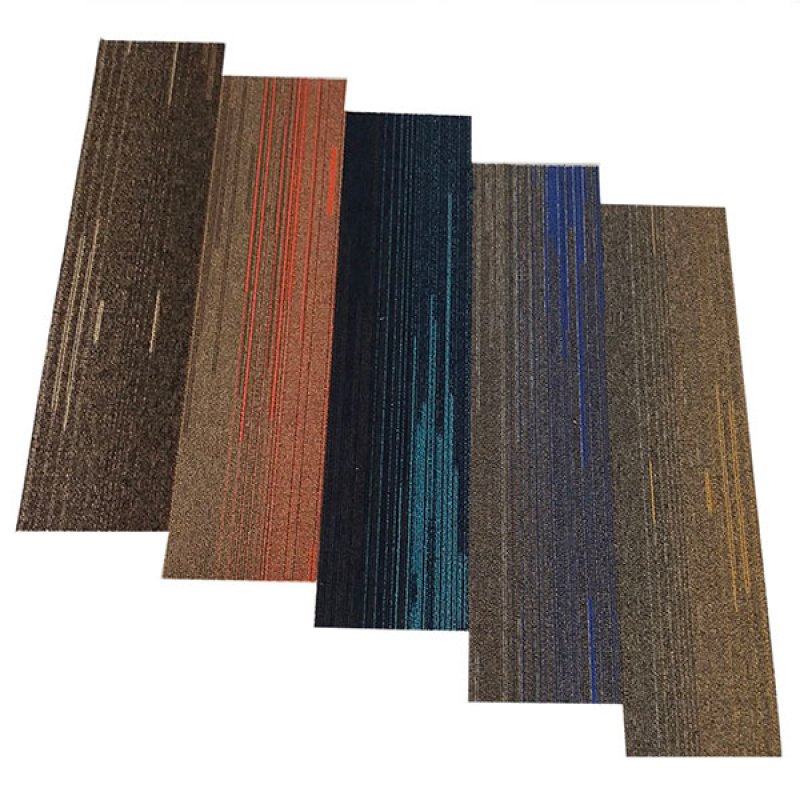 Soundproof nylon PVC backing bedroom living room floor decoration commercial office carpet tiles 50*50cm-1151