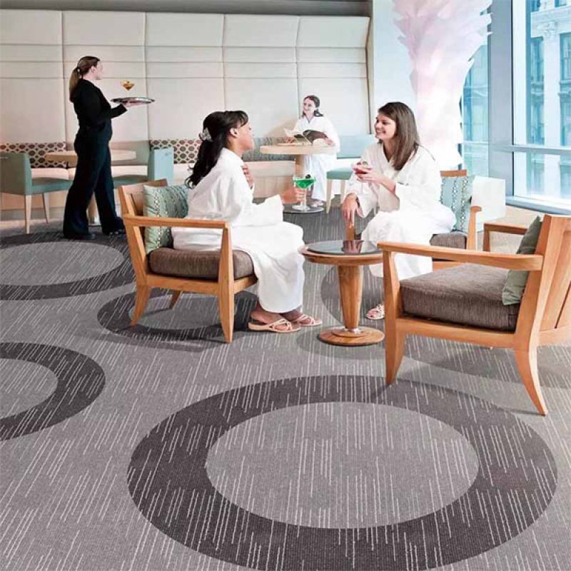 100% Polypropylene Commercial Hotel Office Floor Carpet Tiles 50x50-1170