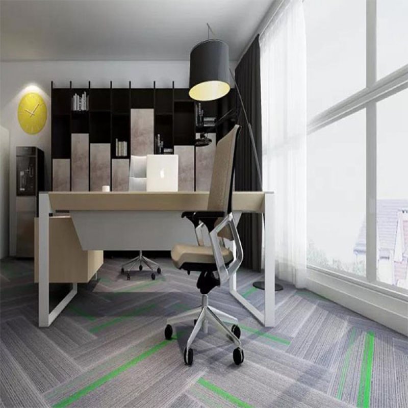 Heavy traffic easy to install commercial office carpet tiles 25x100cm-1299