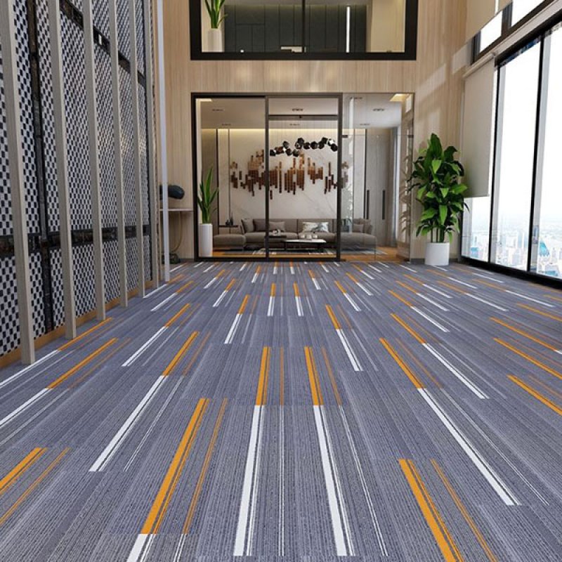 Heavy traffic easy to install commercial office carpet tiles 25x100cm-1301