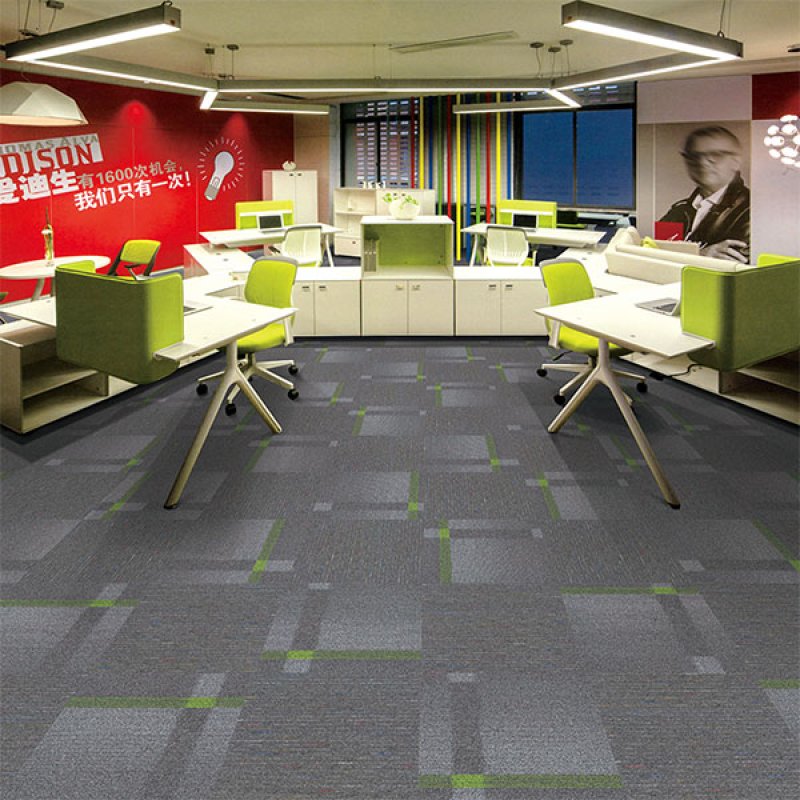 Commercial hotel  nylon PVC backing modular office floor carpet tiles-1335