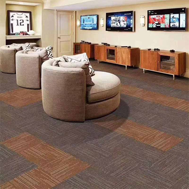 100% Polypropylene Commercial Hotel Office Floor Carpet Tiles 50x50-1168