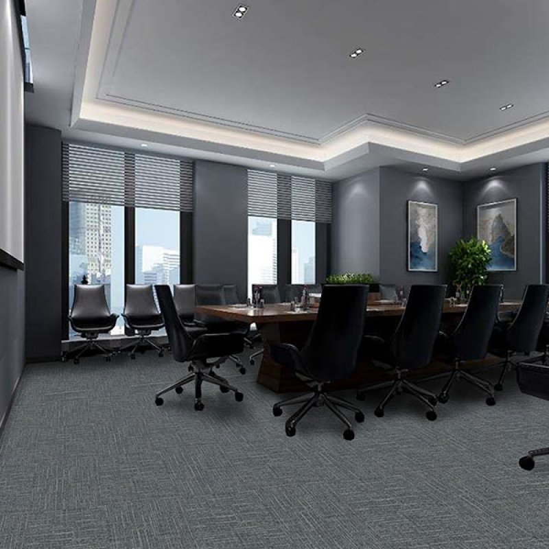 Commercial office conference fire retardant PVC backing floor modular carpet tiles 50x50cm-1240