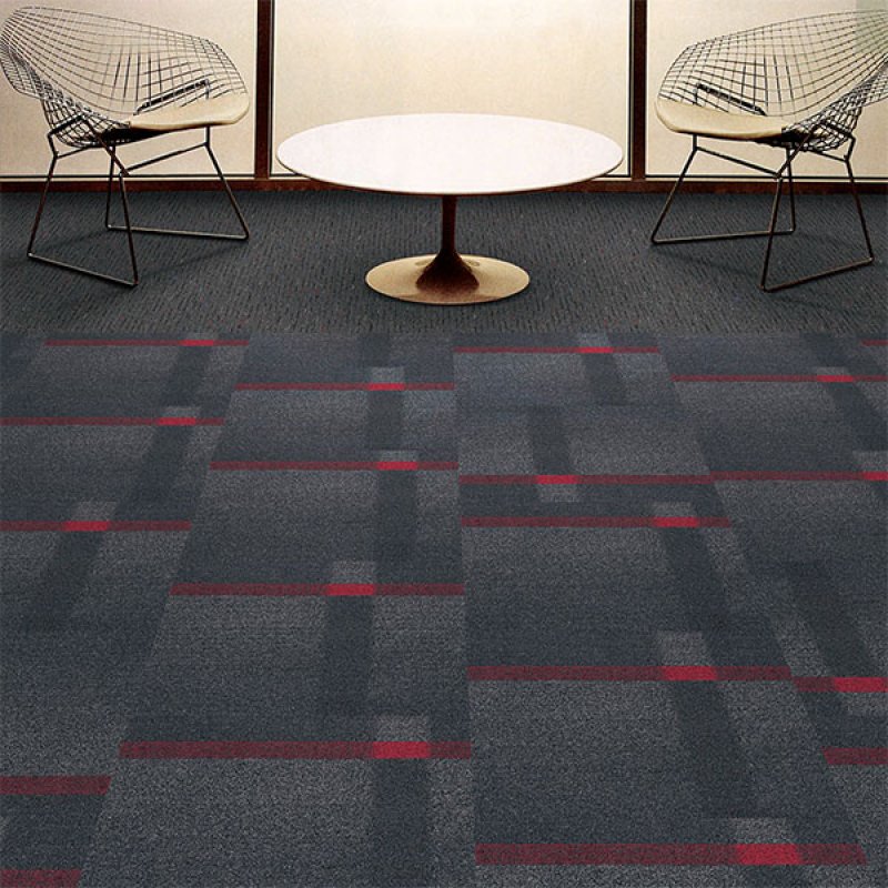 Commercial hotel  nylon PVC backing modular office floor carpet tiles-1336